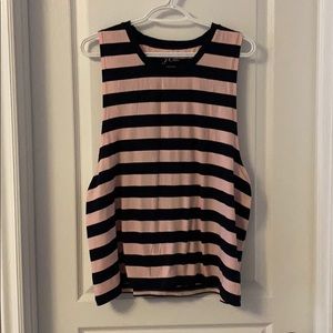 Sleeveless stripe tank